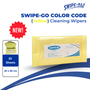 Yellow Coded Cleaning Wipes