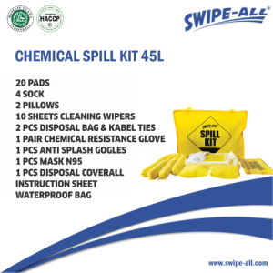 Chemical Spill Kit 45 Liter | SWIPE-ALL C45