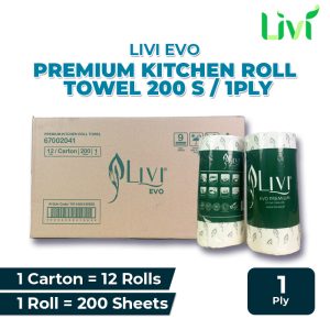 Livi Evo Towel Kitchen Maxi 12 Rolls 200 s 12 rols x 200 s/1 ply