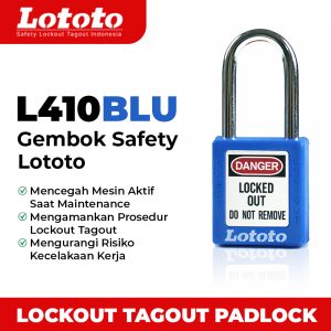 L410BLU Padlock Lototo