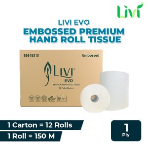 Livi Evo Towel HRT 12 Rolls 150m 12 rolls x 150m/1 ply