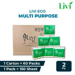 Livi Eco Multipurpose 60 packs x 150 s/2 ply