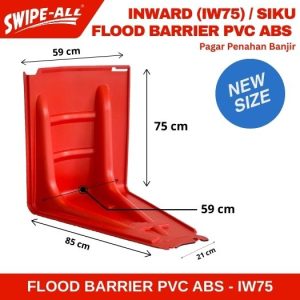 Inward 75 Siku Dalam Flood Barrier PVC ABS Swipe-All (IW75)