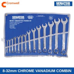 8-32mm CHROME VANADIUM COMBINATION SPANNER SET (14-PC) SEN5825251E