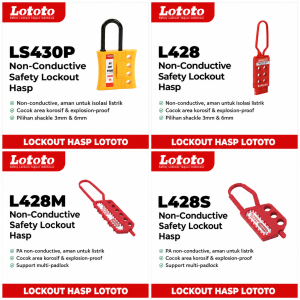Safety HASP Non Conductive L428, L428M, & L428S Lototo