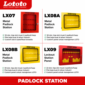 LX07, LX08A, LX08B, & LX09 Padlock Lockout Station