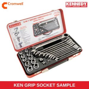 Metric, Ratchet Spanner Set, 10 - 19mm, Set of 23, Chrome Vanadium Steel KEN5823980K