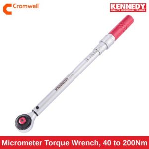 Micrometer Torque Wrench, 40 to 200Nm, 1_2 in. Drive KEN5579756Z