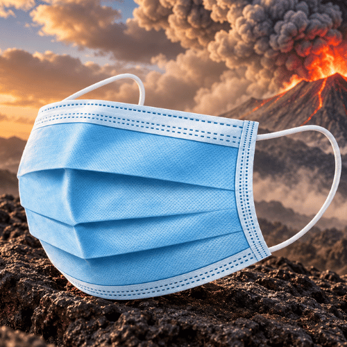 Masker 3 Ply_Masker Abu Vulkanik